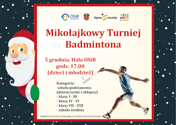 Mikołajkowy Turniej Badmintona